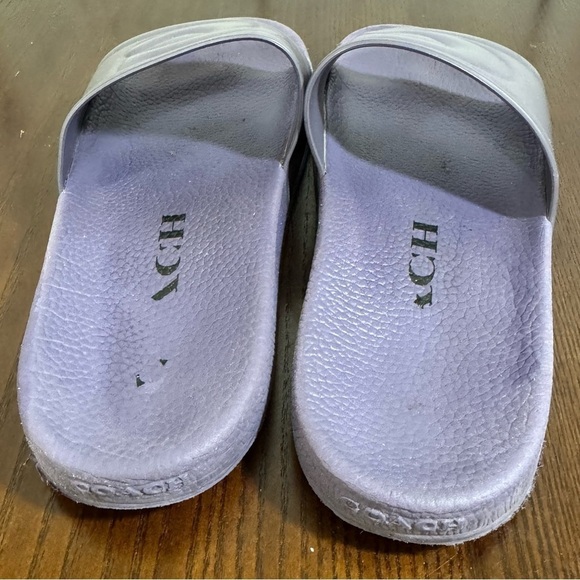 COACH ULLA SLIDE purple in size 9 GUC - Picture 8 of 11